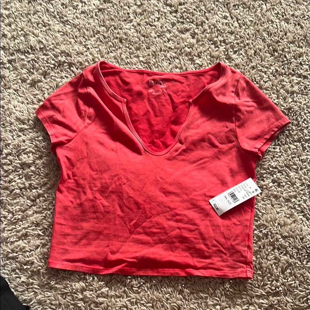 Women's Red Crop Top
